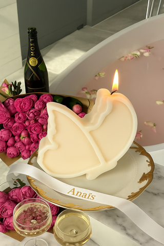 Unique dreamy butterfly candle, luxury scented décor piece for stylish homes.