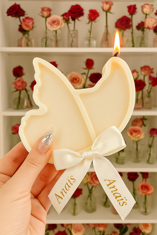 Unique dreamy butterfly candle, luxury scented décor piece for stylish homes.
