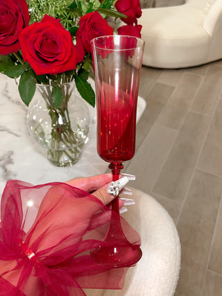 Layla Glass Cup in Red.