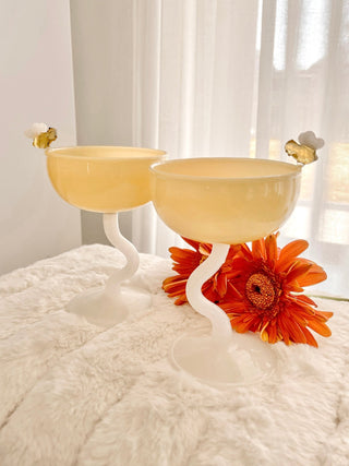Summer Bee Glass Cup Set Of 2 by Anaïs Candle 1.