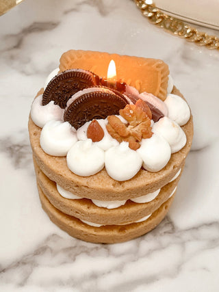 Parisian Cream & Cookie Tart - XXL.