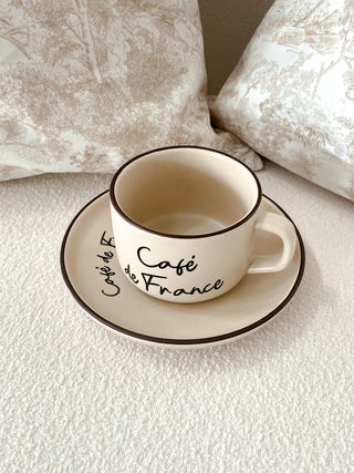 Parisian Coffee/ Tea Cup With Plate Set