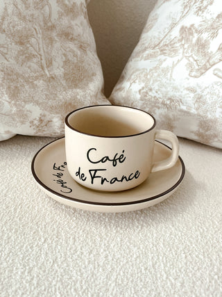 Parisian Coffee/ Tea Cup With Plate Set