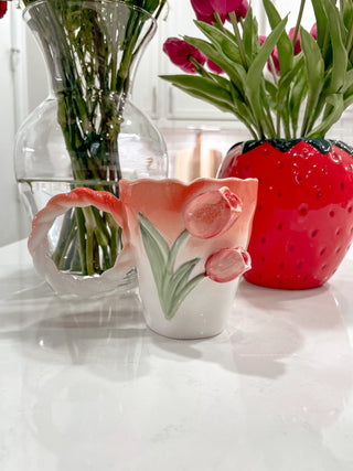 Tulip Ceramic Mug - Handcrafted.