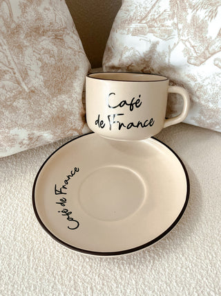 Parisian Coffee/ Tea Cup With Plate Set