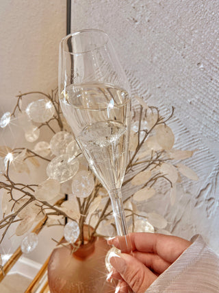 ‘100-Carat’ Diamond Champagne Flute Set of 2