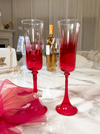 Layla Glass Cup in Red.