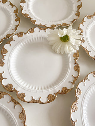 Charlene Gold Trim Ceramic Plate