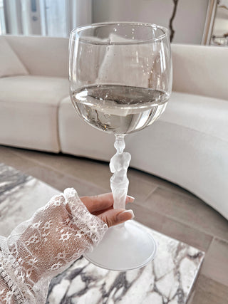 Venus Goddess Sculpture Wine Flute Set 6.