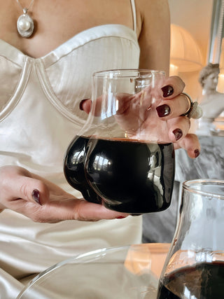 Lexi Female Glass Cup Set Of 2 enjoyed with old, expensive red wine.