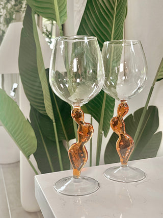 Cactus Glass Cup Set of 2.