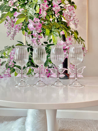 Dreamy Butterfly Champagne Flute Set of 2