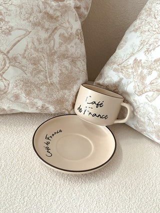 Parisian Coffee/ Tea Cup With Plate Set