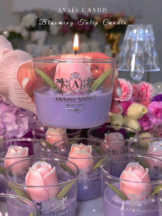 Blooming Tulip Candle.