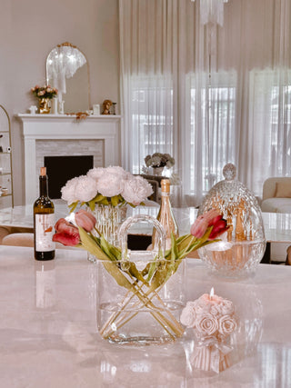 Olivia Glass Handbag Vase
