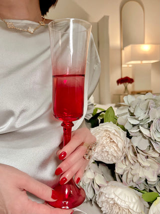 Layla Glass Cup in Red.