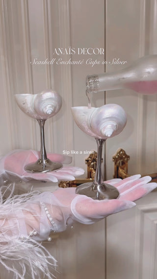 Seashell Enchanté Cup™️ Set of 2 in Silver promotional video.