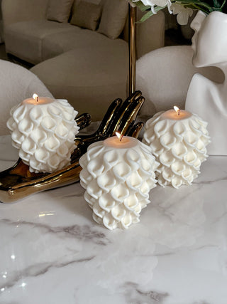 Abstract Sculpture Candle angle 17.