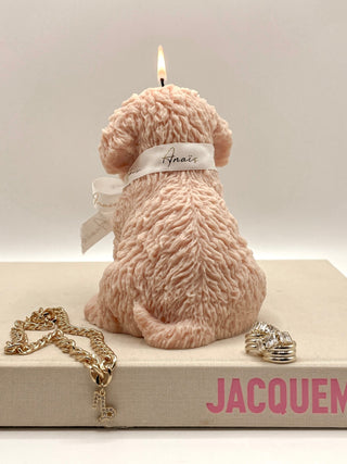 Anaïs Puppy Candle in Rosewood.