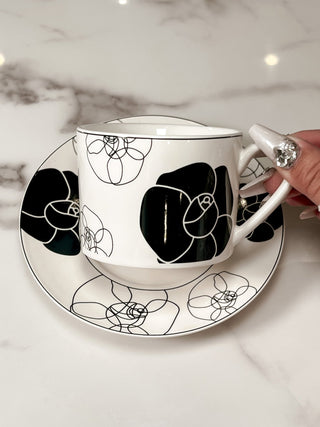 Camellia Coffee/Tea Cup & Plate Set.