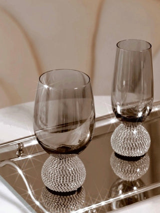 Celeste Diamond Glass Cup -Handmade.