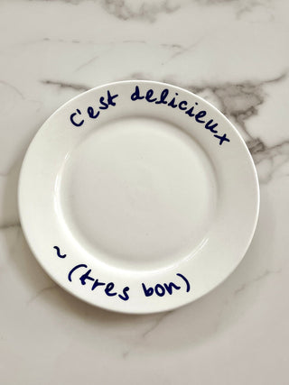 C'est Délicieux Ceramic Plate.