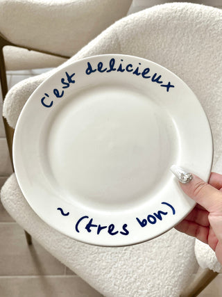 C'est Délicieux Ceramic Plate.