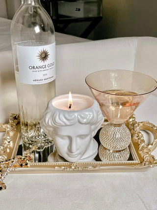 David Ceramic Candle.