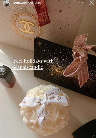 Flower Romance in White - Anaïs Candle 14.