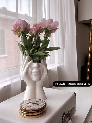 “Her” & Angelica Ceramic Vase Set of 2.