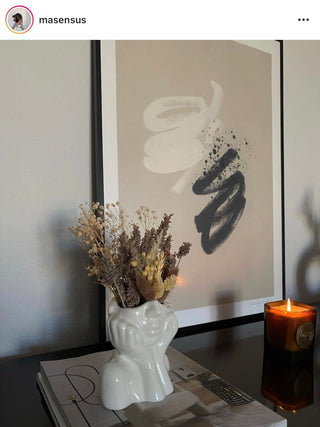 “Her” & Angelica Ceramic Vase Set of 2.