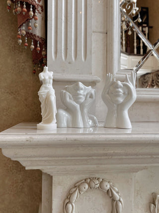 “Her” & Angelica Ceramic Vase Set of 2.
