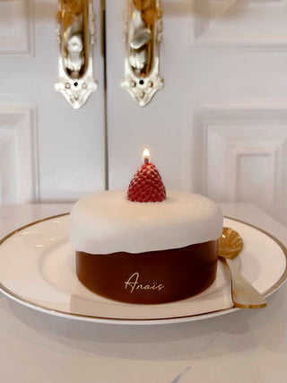 Strawberry Chocolate Cake Candle.