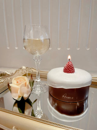 Strawberry Chocolate Cake Candle.