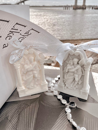 Love Story Set in Calcite Blue & White.
