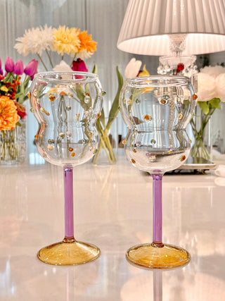 Luxurious Gemstones Glass Cup Set of 2 by Anaïs Candle 3.