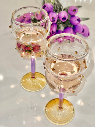 Luxurious Gemstones Glass Cup Set of 2 by Anaïs Candle 4.