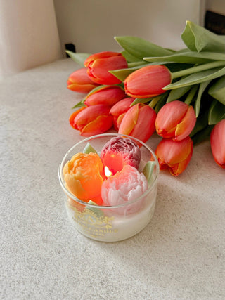 Peony Bouquet Candle.