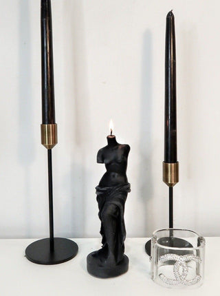 The Venus Candle in Calcite Blue.