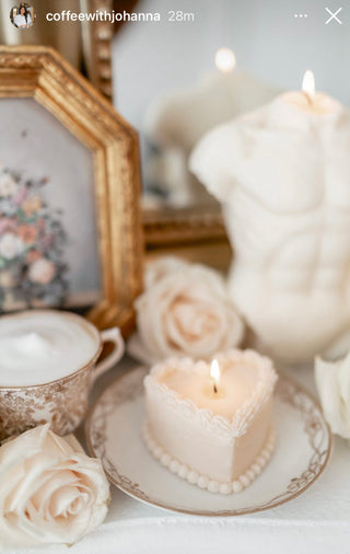 Vintage Cream Cake in Cream.