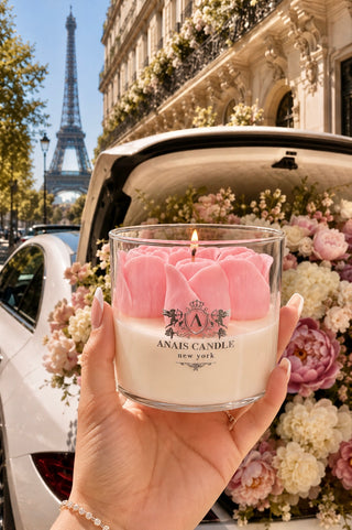 La Tulipe Bouquet Candle in Pink -XL