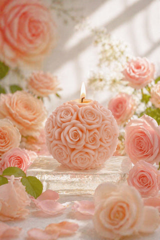 Flower Romance in French Rose Pink surrounded by freshly picked pink florals