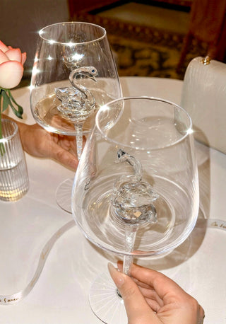 Swan’s Promise Wine Glass Cup Set of 2