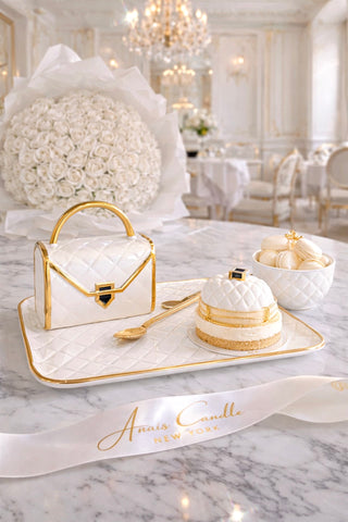 Le Sac Parisien Handbag Cup & Saucer with Spoon – Set of 2