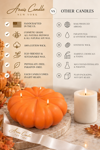 Autumn Heirloom Pumpkin Candle -XXL