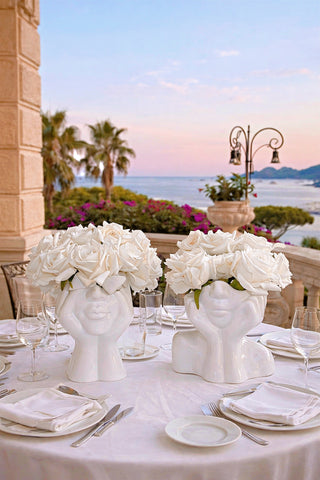 “Her” & Angelica Ceramic Vase Set of 2 is perfect for any mansion