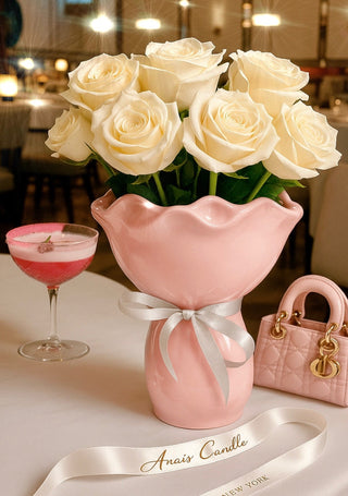 La Belle Bouquet Vase in Rose Pink - XL