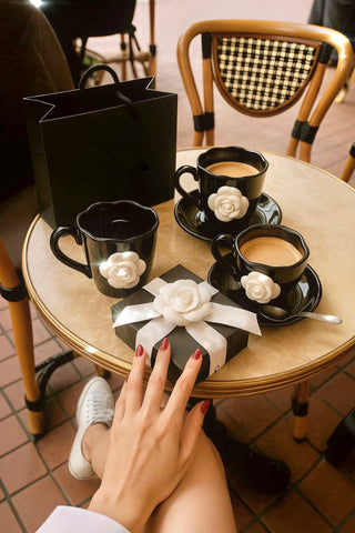 Camellia Romance Ceramic Tea/Coffee Cup Set of 2