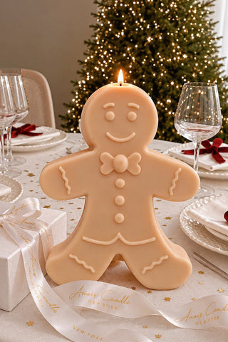 Holiday Gingerbread Man Candle – XXL