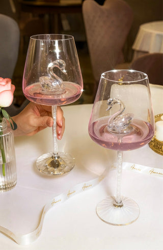 Swan’s Promise Wine Glass Cup Set of 2